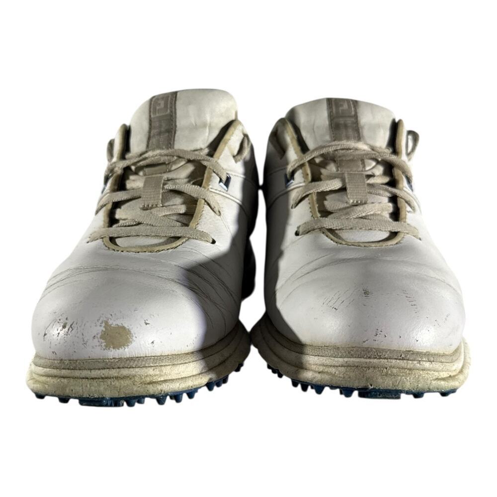 FootJoy Pro SL Shoes Men’s 8 M Golf Cleats White Leather Athletic Low Oxford - Picture 2 of 10